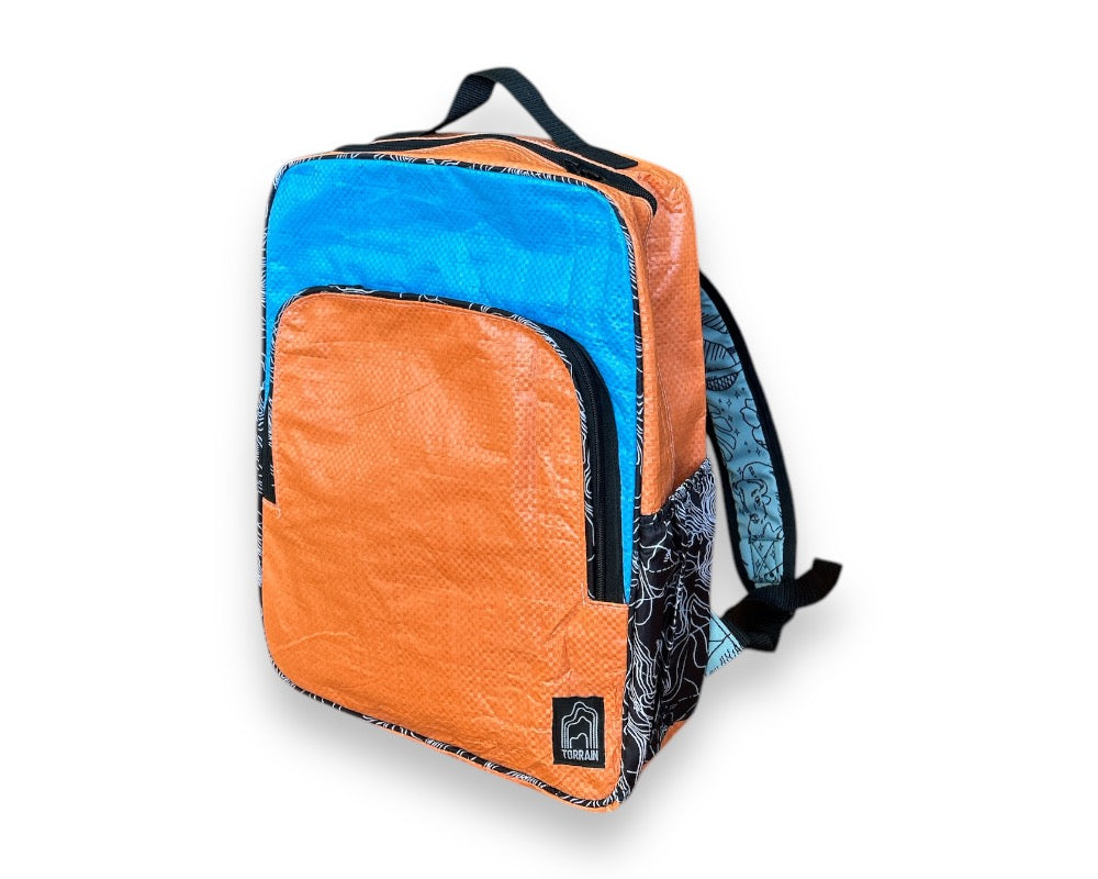 Giri Backpack - Tangerine / Blue