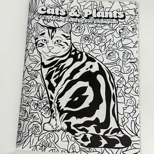 Cats and Plants Coloring Book by Cat Champion
