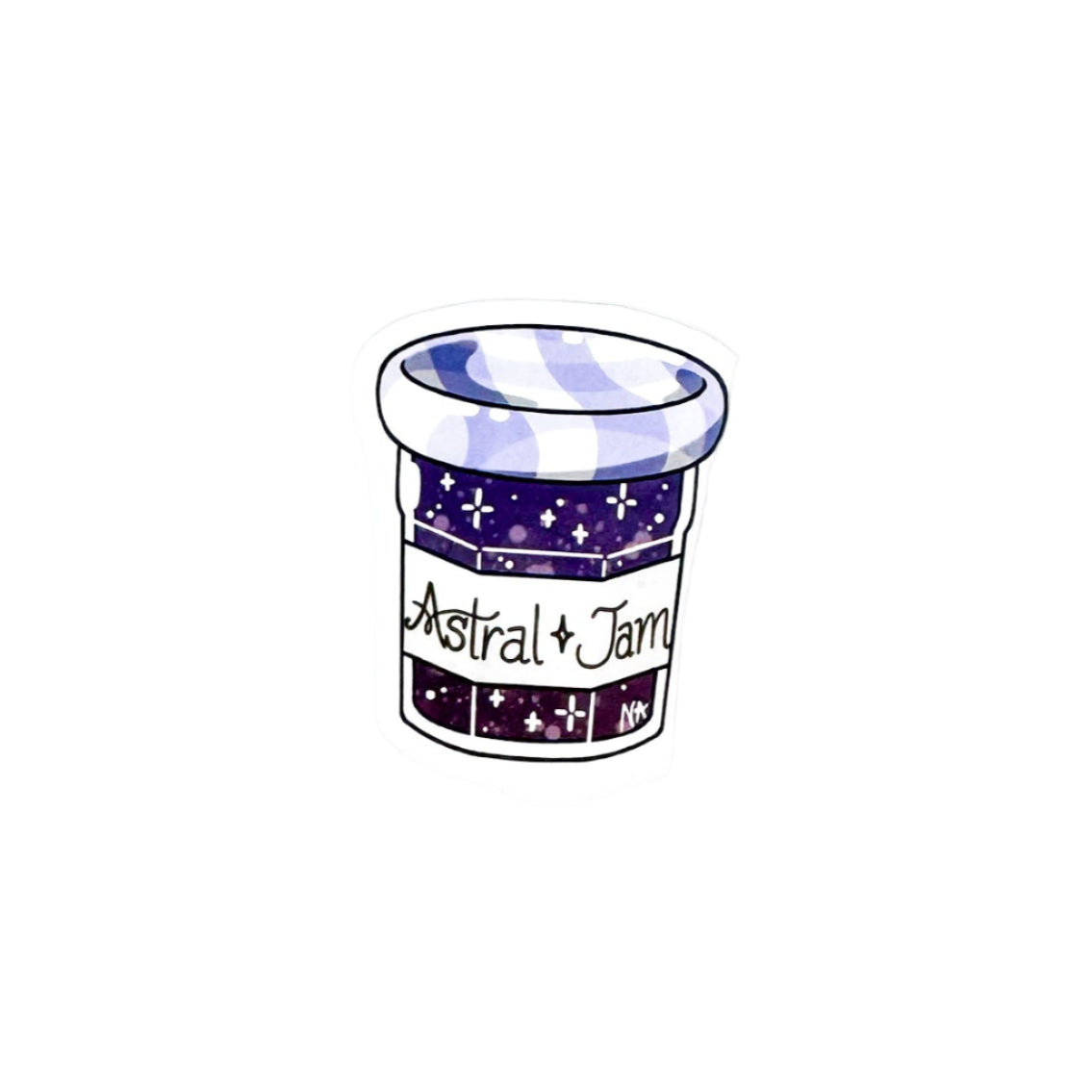 Astral Jam Mini Sticker by Nikita