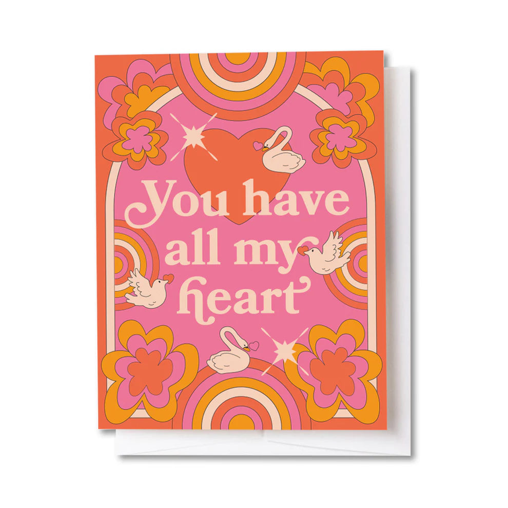 "All My Heart" Birds Card