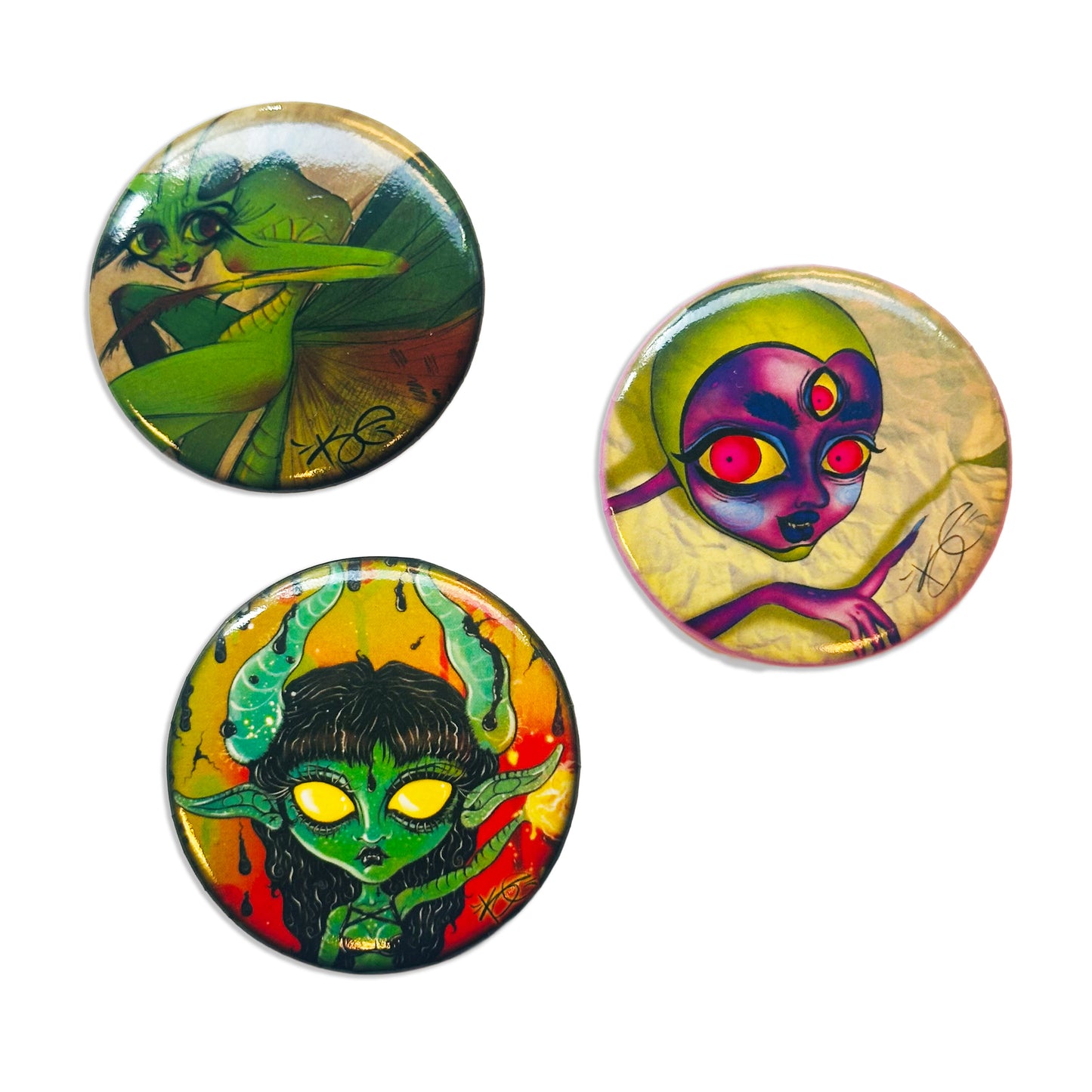 3-pc Kreaturz Button Set