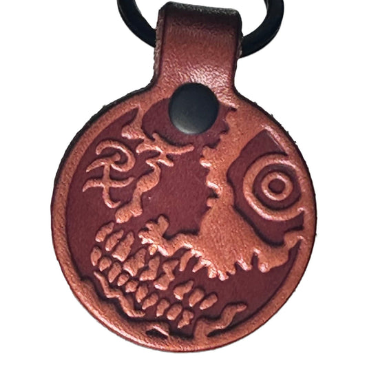 Rx Skulls - Leather Keyring