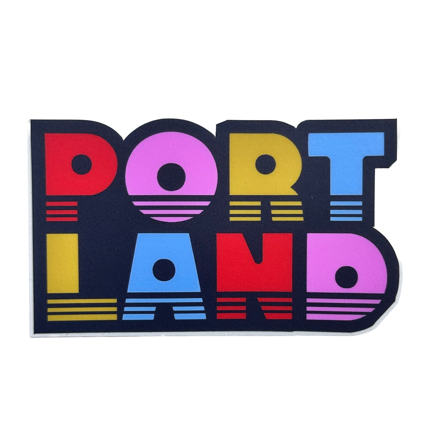 Portland Stacked Type - Sticker