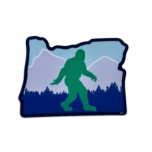 Bigfoot Silhouette Oregon Sticker