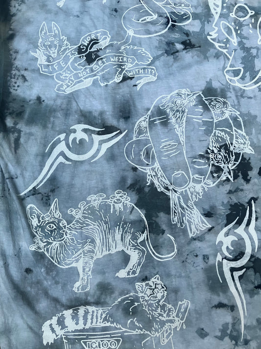 All-over Ice Dye Printed Tee by HiddenStash
