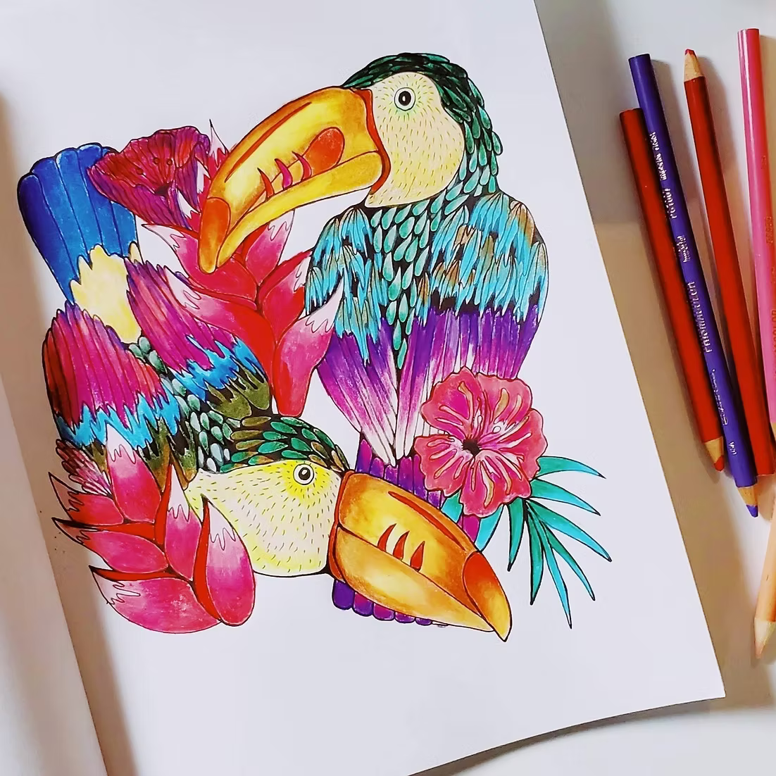 Flora and Fauna: A Coloring Book by Karen Sue Chen