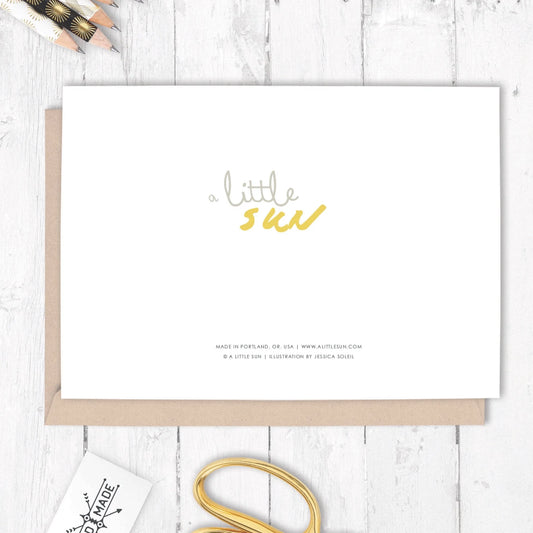 "You're The Light That Keeps Me Bright" SUN + MOON Card