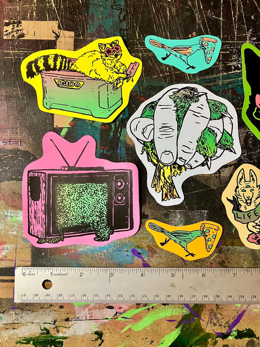 Hidden Stash: Party Mix 7-Sticker Pack