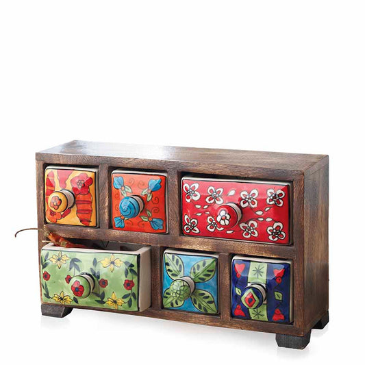 Bright Mango Wood Storage Chest