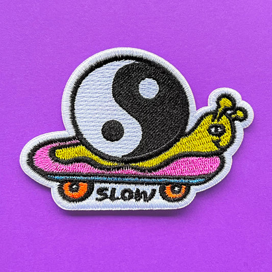Slow Snail Patch by Wokeface