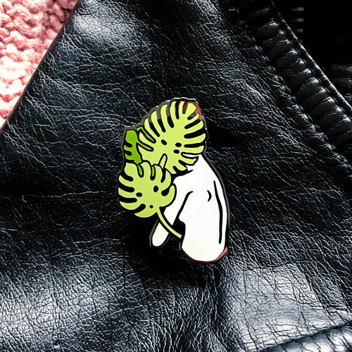 Monstera Woman Enamel Pin by Print Ritual