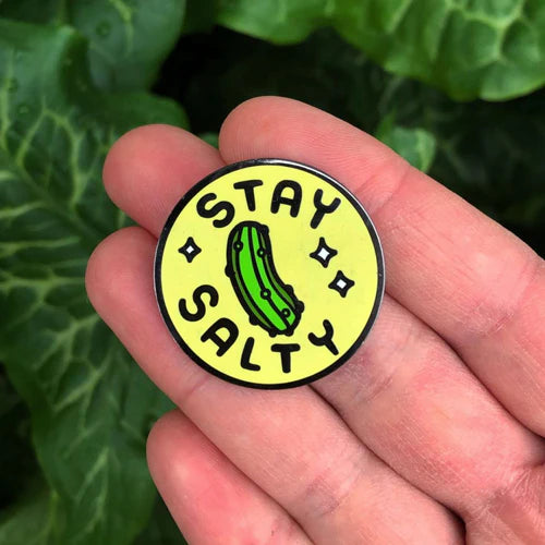 Stay Salty Enamel Pin by Print Ritual