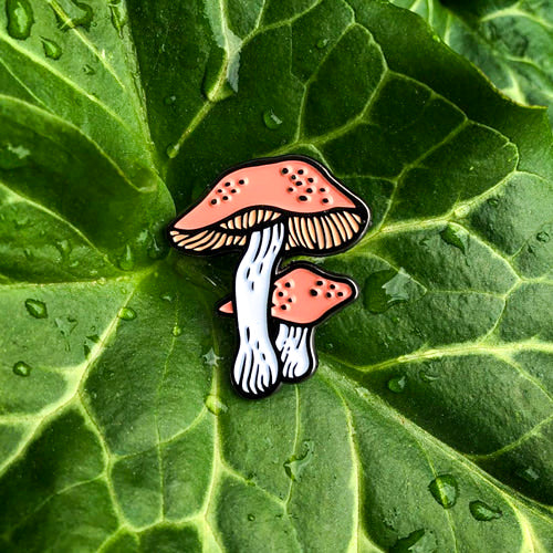 Mushroom Enamel Pin by Print Ritual