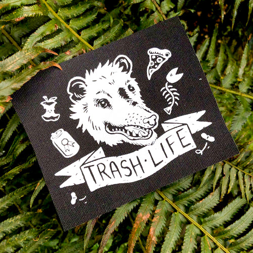 Trash Life Possum Patch by Print Ritual