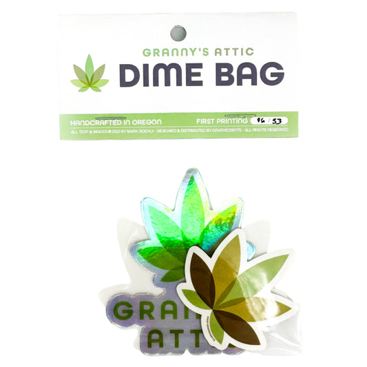 Granny's Attic Dime Bag Sticker Pack