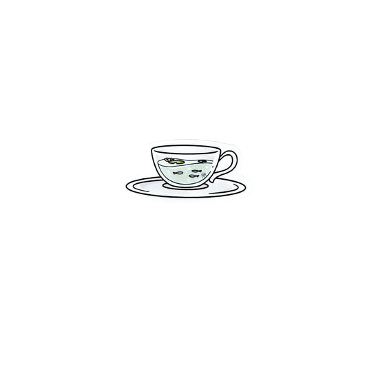 Cup of Fish Mini Sticker by Nikita