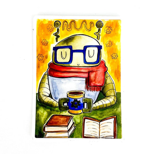 Reading Robot Sticker by Robots Can Dance