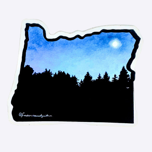 Oregon Night Sky Sticker by Sarah Lofthouse