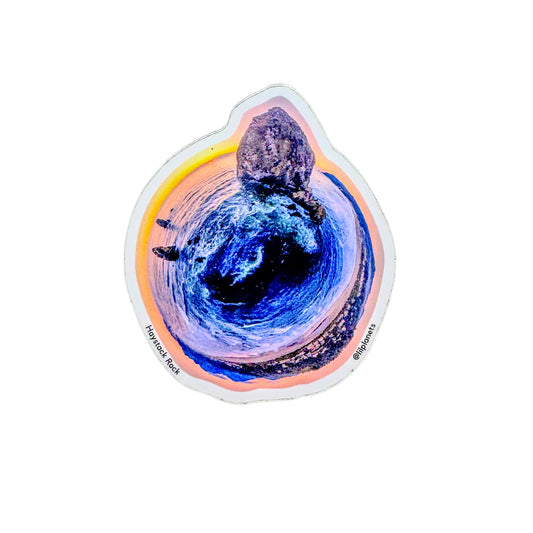 Haystack Rock Sticker by Lil Planets