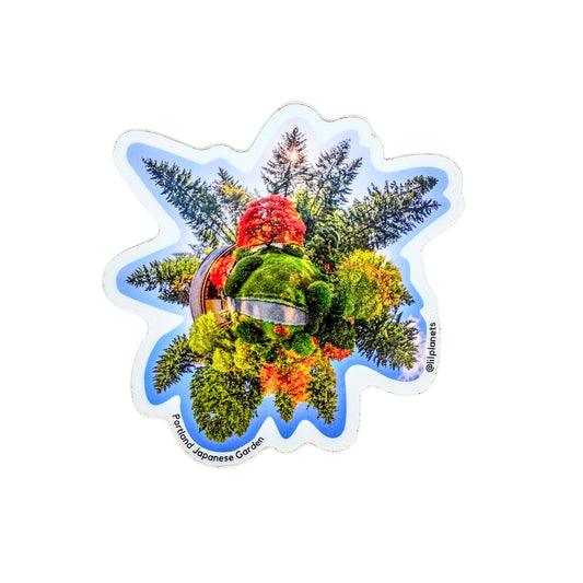 Portland Japanese Garden Sticker by Lil Planets