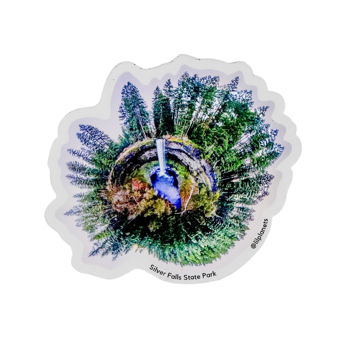 Silver Falls State Park Sticker by Lil Planets