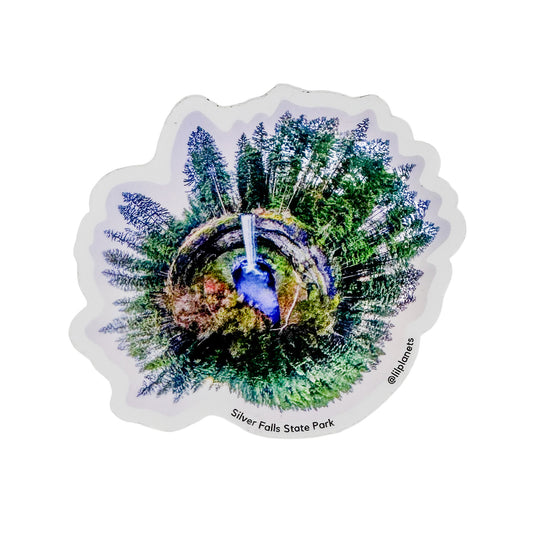 Silver Falls State Park Sticker by Lil Planets