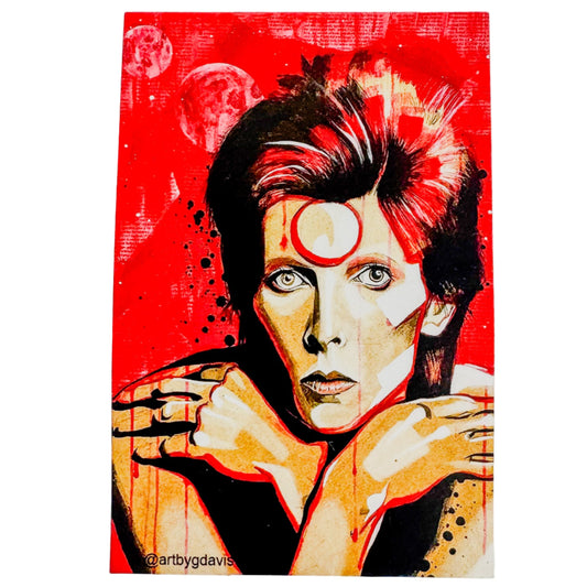 David Bowie Sticker by Grace Davis