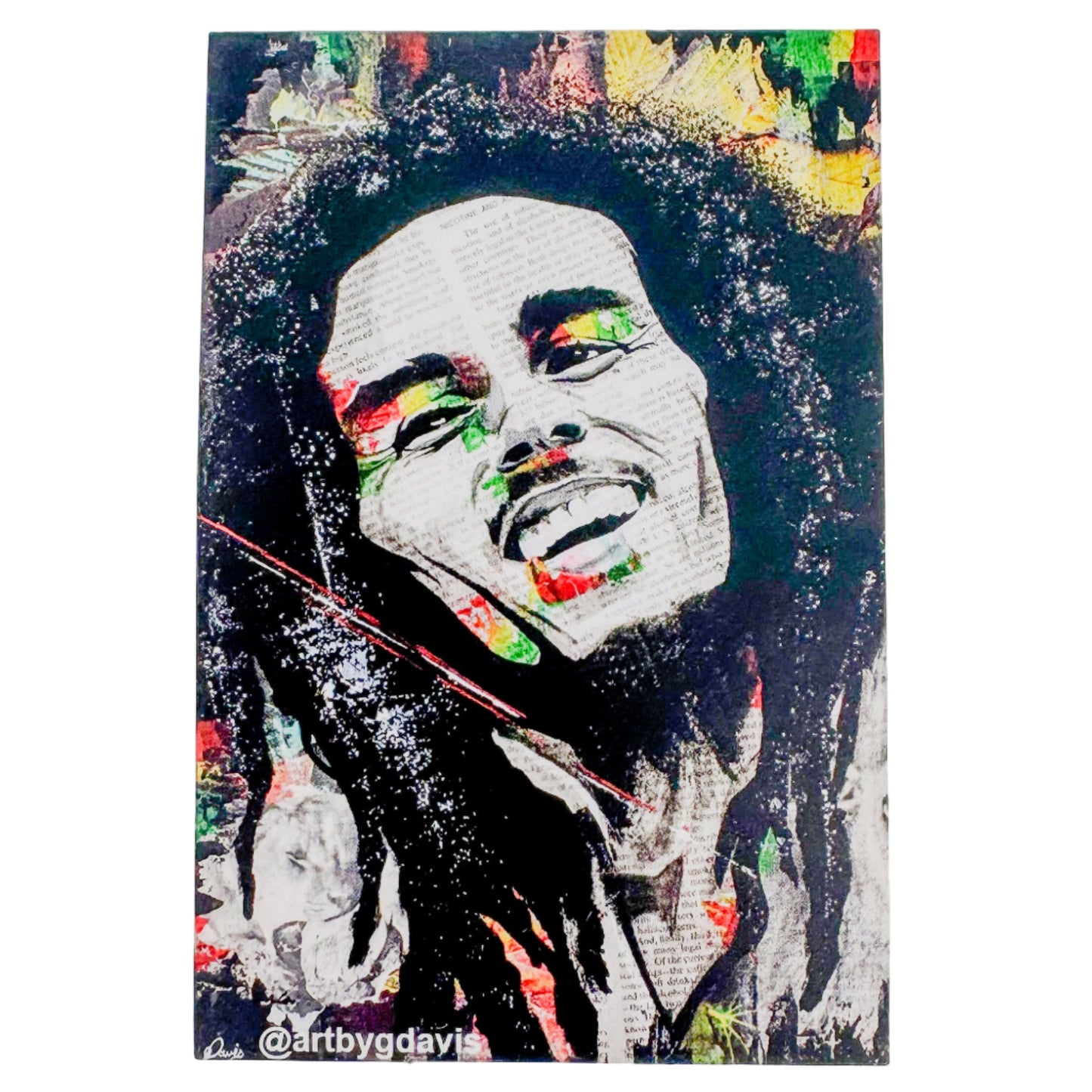 Bob Marley Sticker by Grace Davis