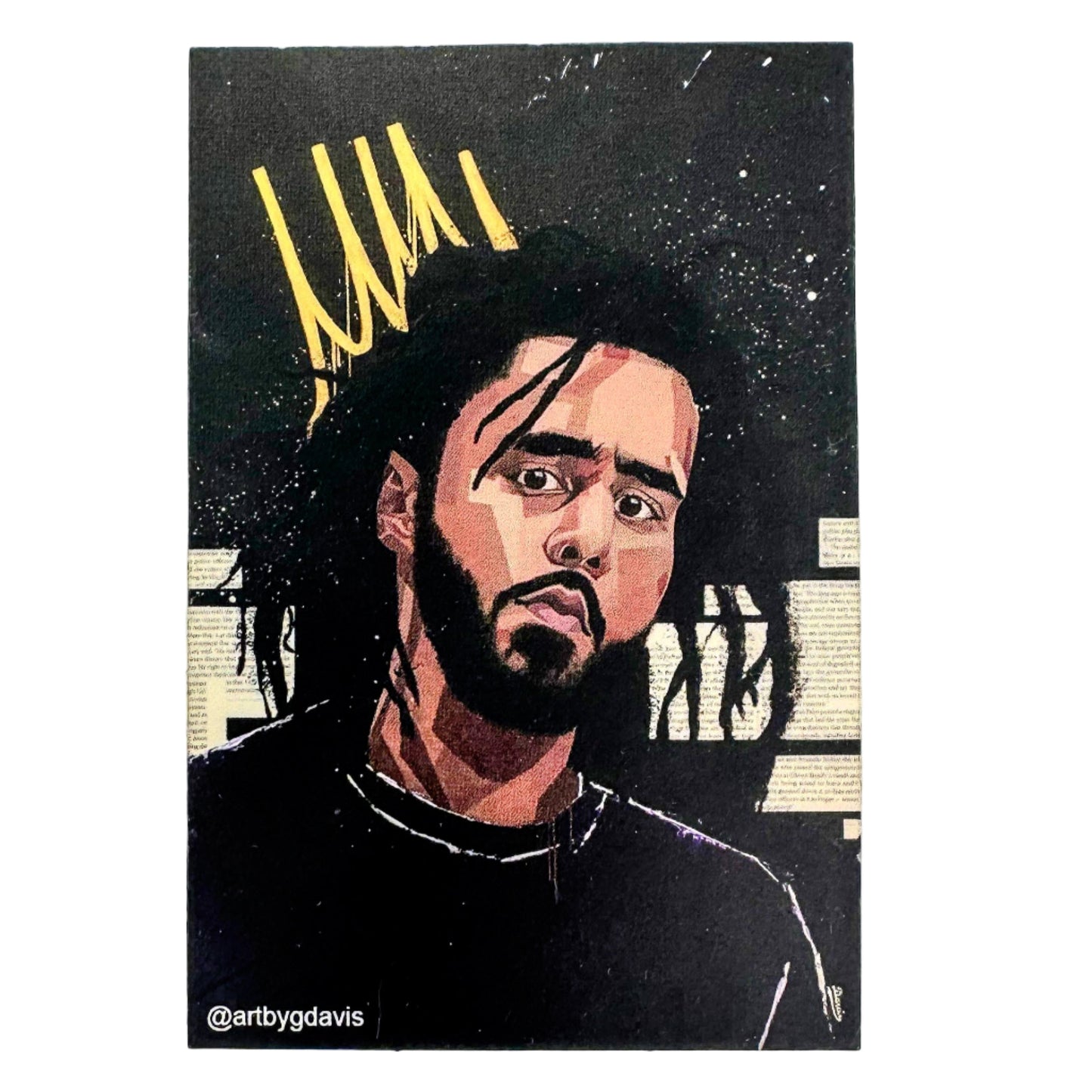 J. Cole Sticker by Grace Davis