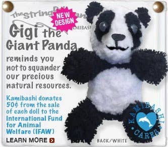 Gigi the Giant Panda String Doll Keychain