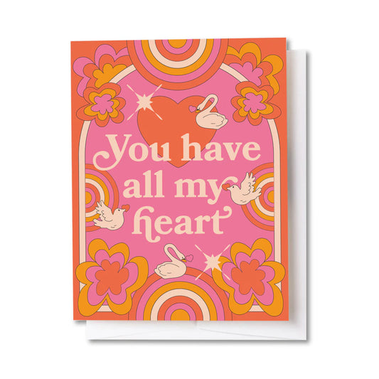 "All My Heart" Birds Card