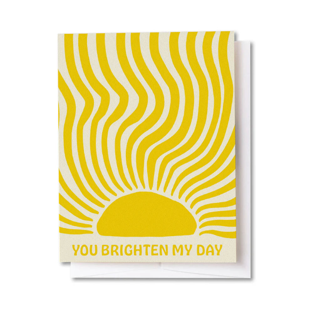 "You Brighten My Day" Sun Card