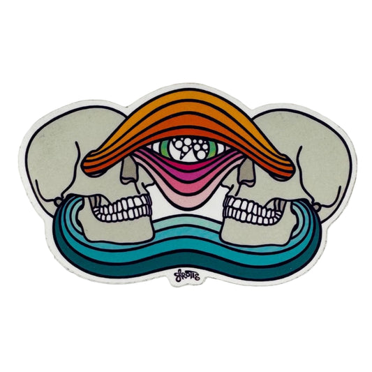 Pretty Skulls Sticker by Mandy Grotie