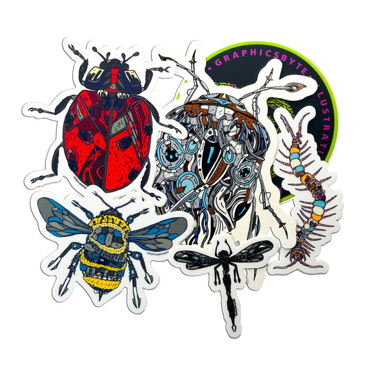 Creature Sticker Collection: Insects Vol 1. Pt. 3 by Mark Boehly