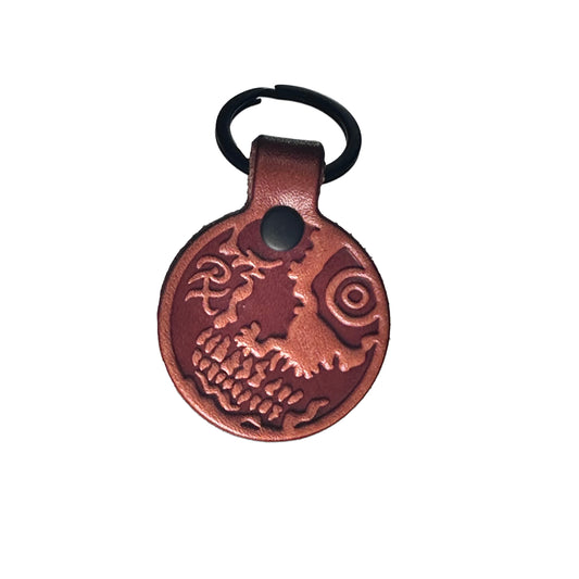 Rx Skulls - Leather Keyring