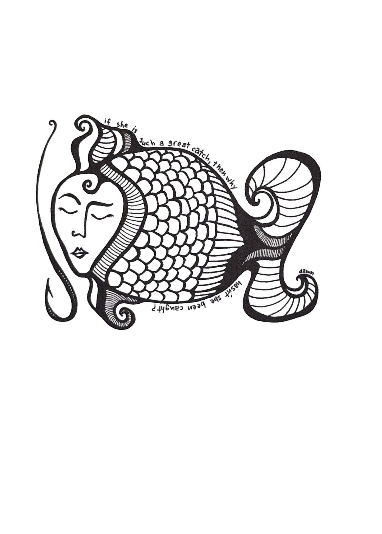 "Great Catch" Fish Card by Settle Dawn