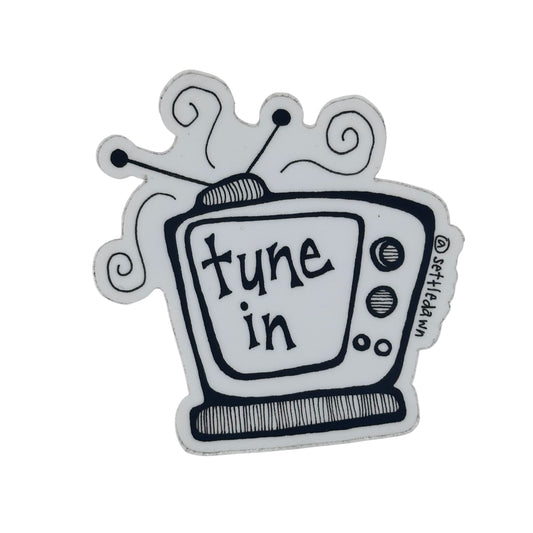 "Tune In" Sticker by Settle Dawn