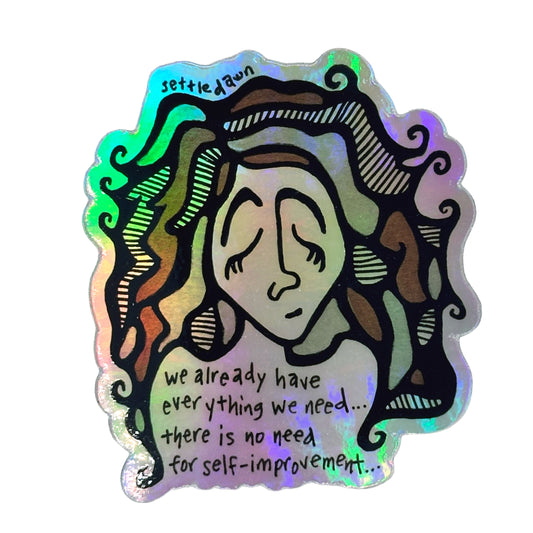 "No Need" Sticker by Settle Dawn