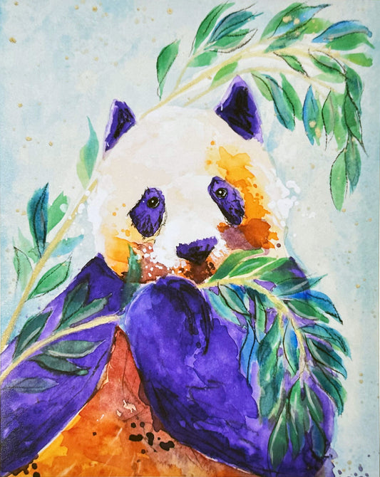 Panda Print by Krystlesaurus