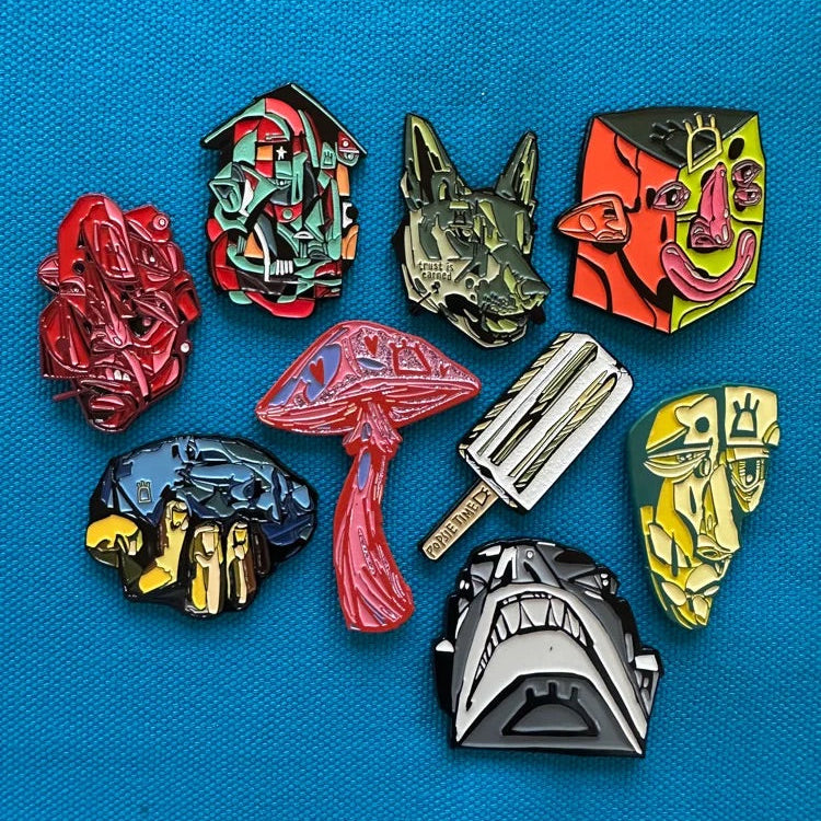 Enamel Pins by halfcirclethreelines