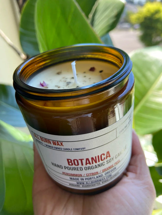 Botanica 8oz Candle by All Burn Wax