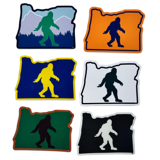 Bigfoot Silhouette Oregon Sticker