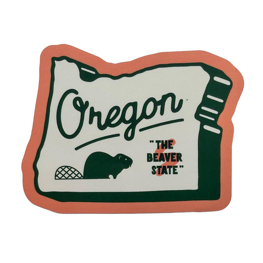 Oregon "The Beaver State" Sticker