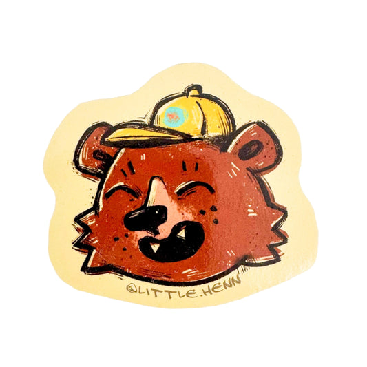 Camper Cub Sticker by Little Hen