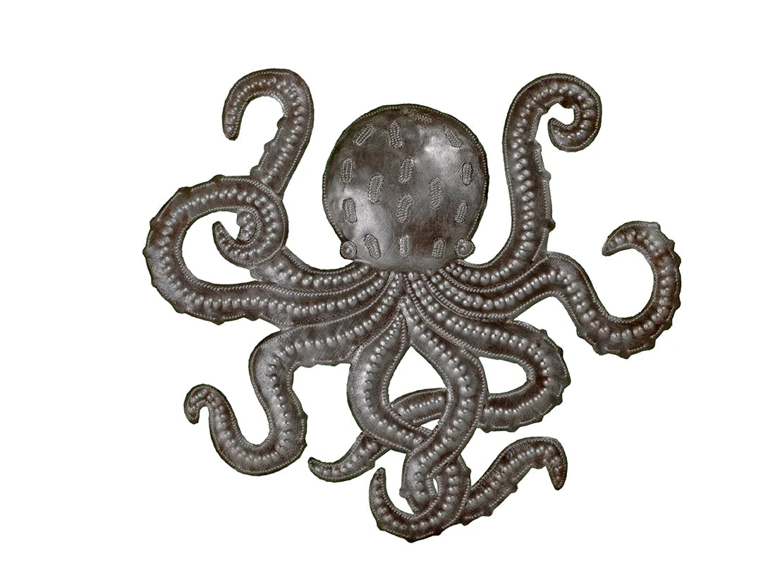 Recycled Metal Octopus Magic