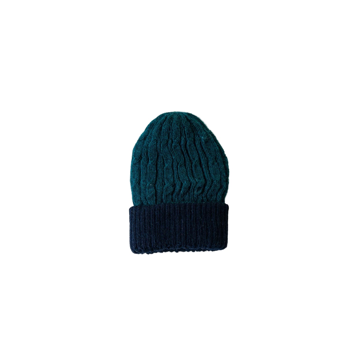 Knitted Reversible Cable Beanie