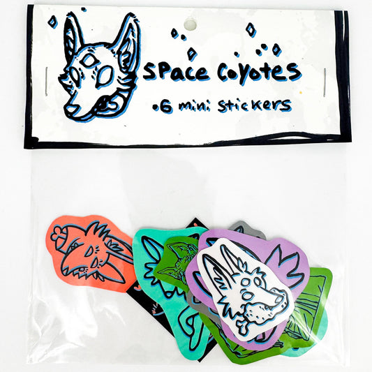 Space Coyote Sticker Pack