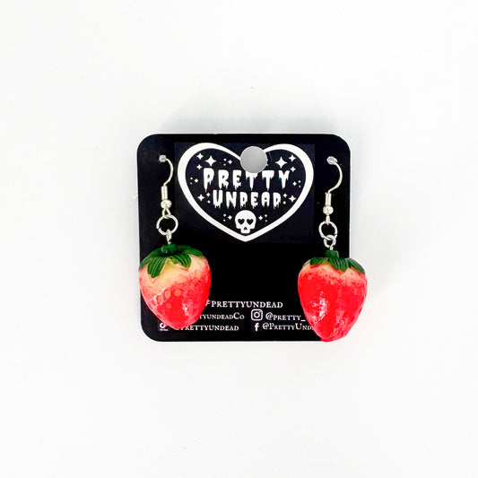 Strawberry Earrings By Pretty Undead