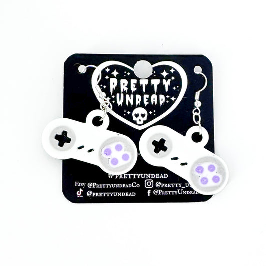 Super Nintendo Controller Earrings By Pretty Undead