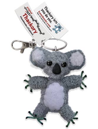 Thackory the Koala String Doll Keychain